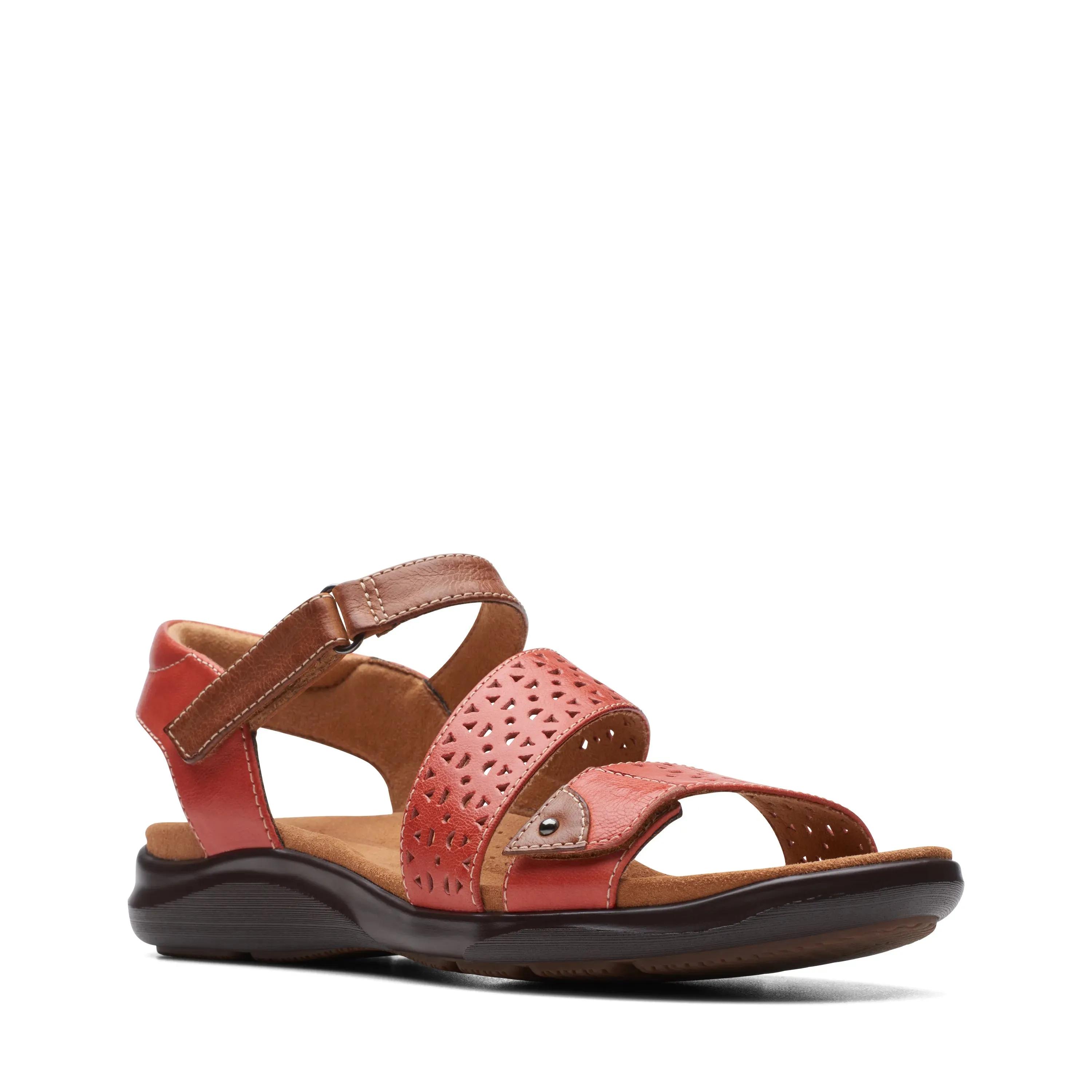 CLARKS | SANDALIAS MUJER | KITLY WAY GRENADINE LEATHER | ROJO