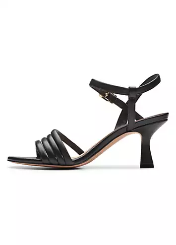 Clarks Black Leather Amali May Sandals | Grattan