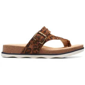 Clarks Brynn Madi Sandal Leopard Leather (Women's)