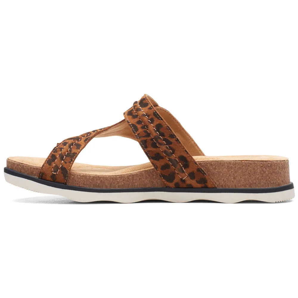 Clarks Brynn Madi Sandal Leopard Leather (Women's)