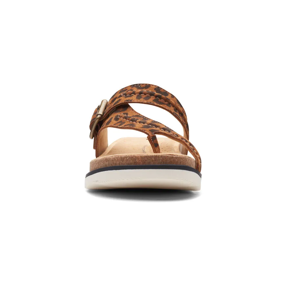 Clarks Brynn Madi Sandal Leopard Leather (Women's)