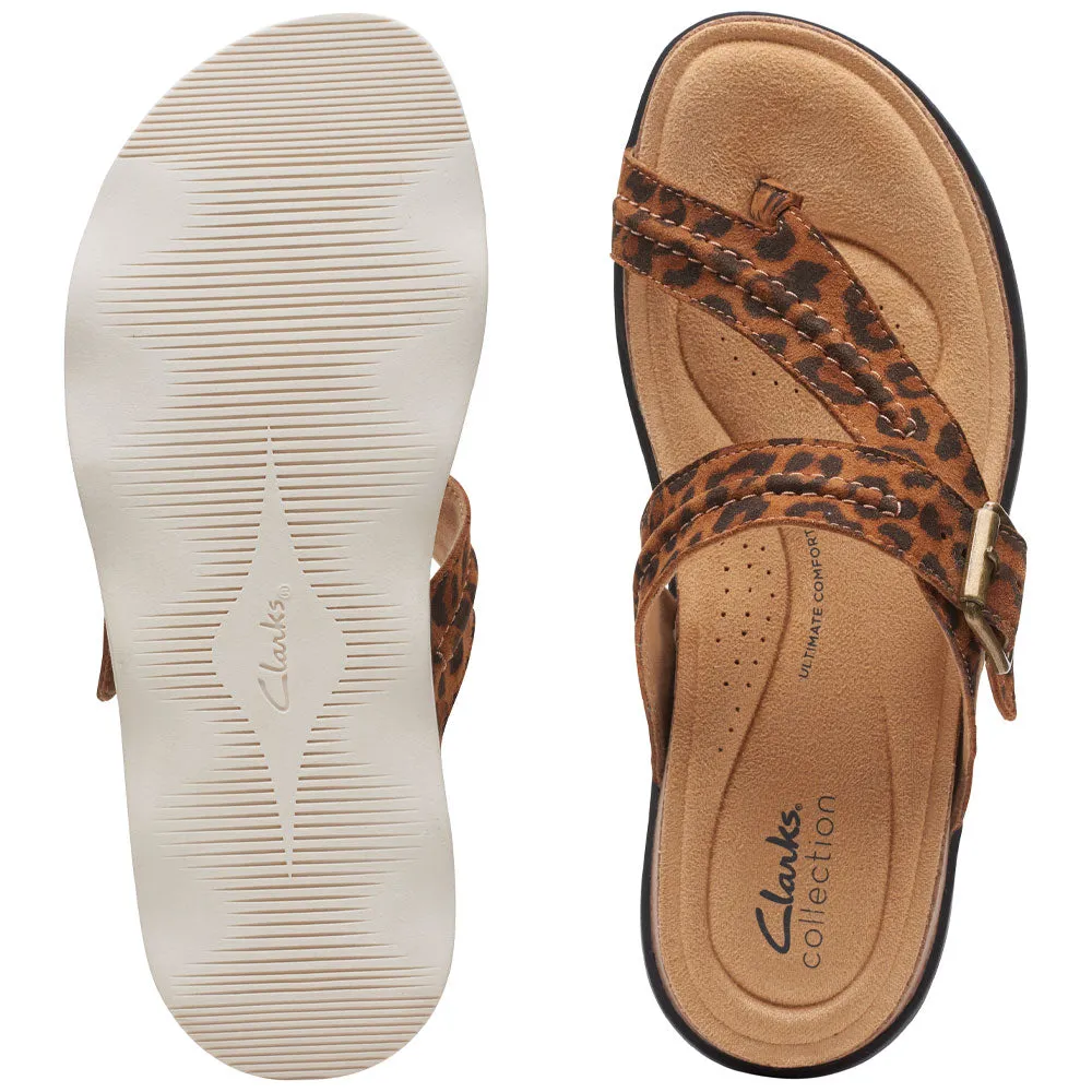 Clarks Brynn Madi Sandal Leopard Leather (Women's)