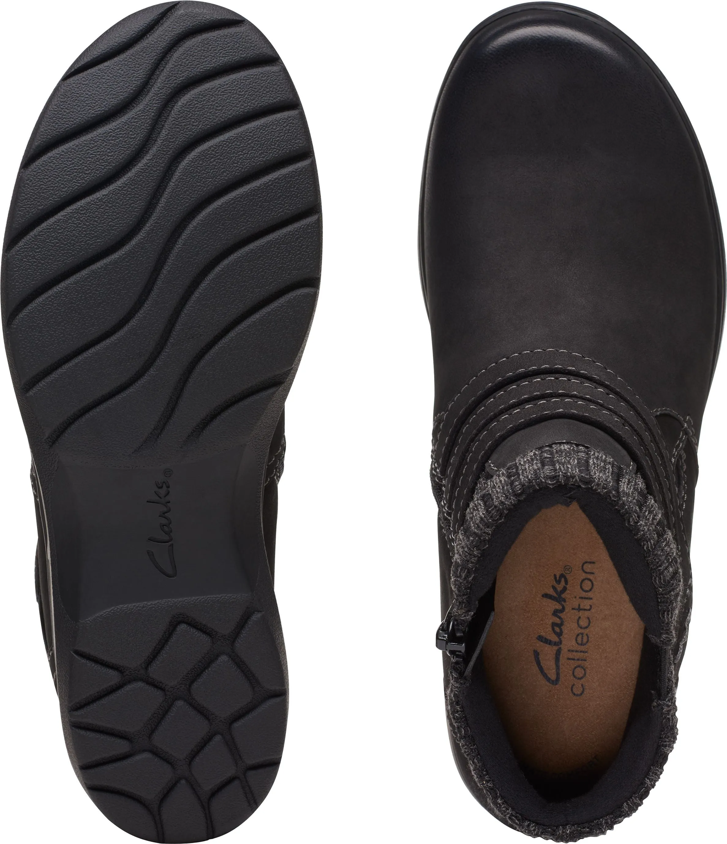 Clarks Carleigh Lane Black Nubuck