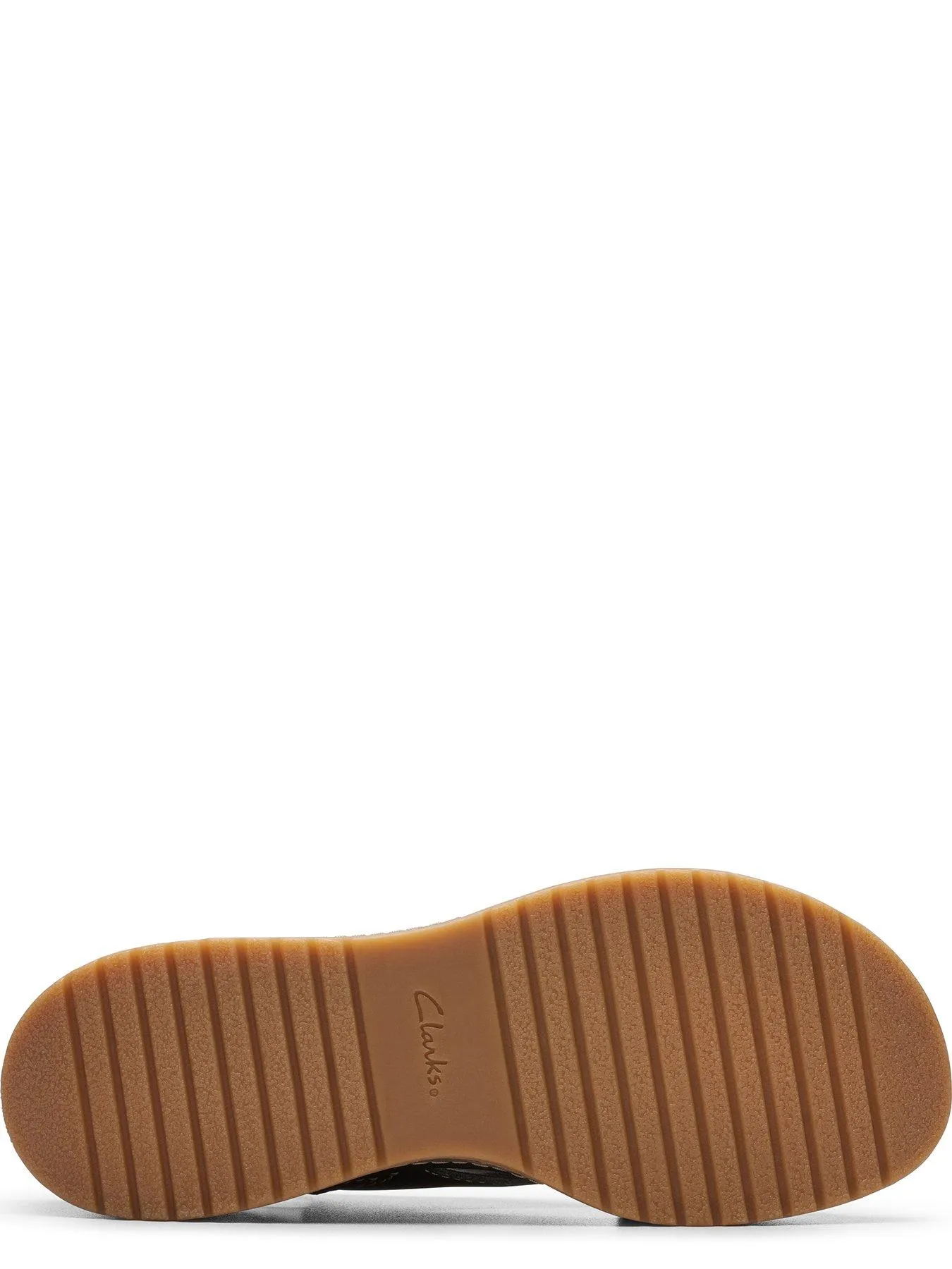 Clarks Kassanda Step Cross Front Nubuck Wedged Sandals - Black