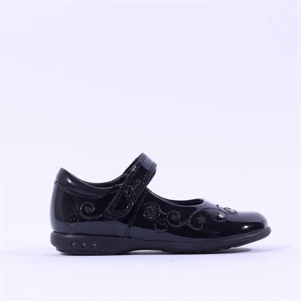 Clarks Kids Trixi Run Inf (G Fit) - Black Patent