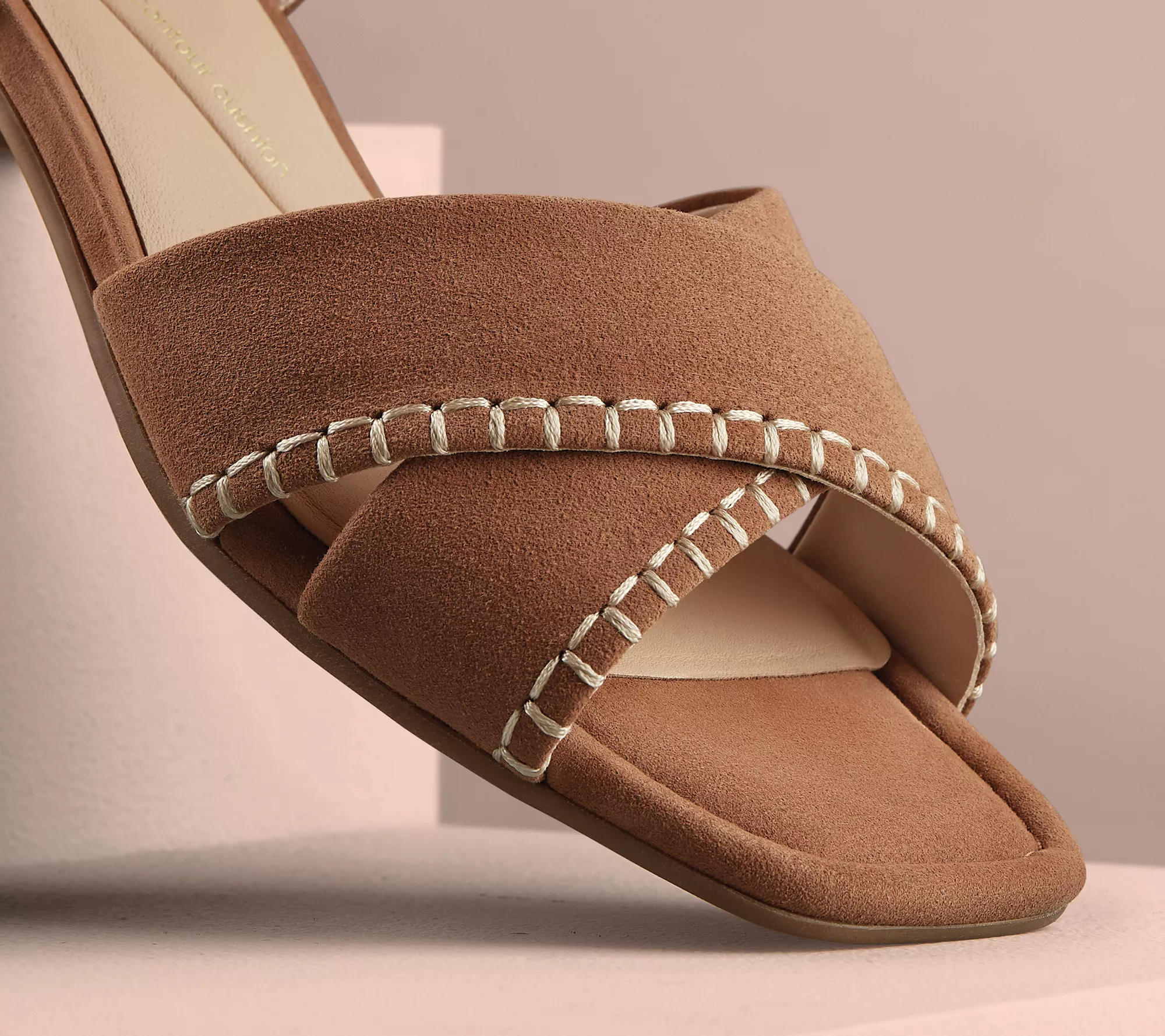 Clarks Signature Leather Heeled Sandals - Serina35 Cross