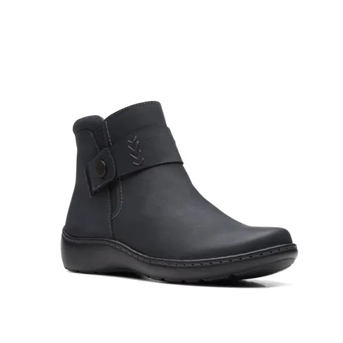 Clarks Women's Cora Rae Boot Black Leather