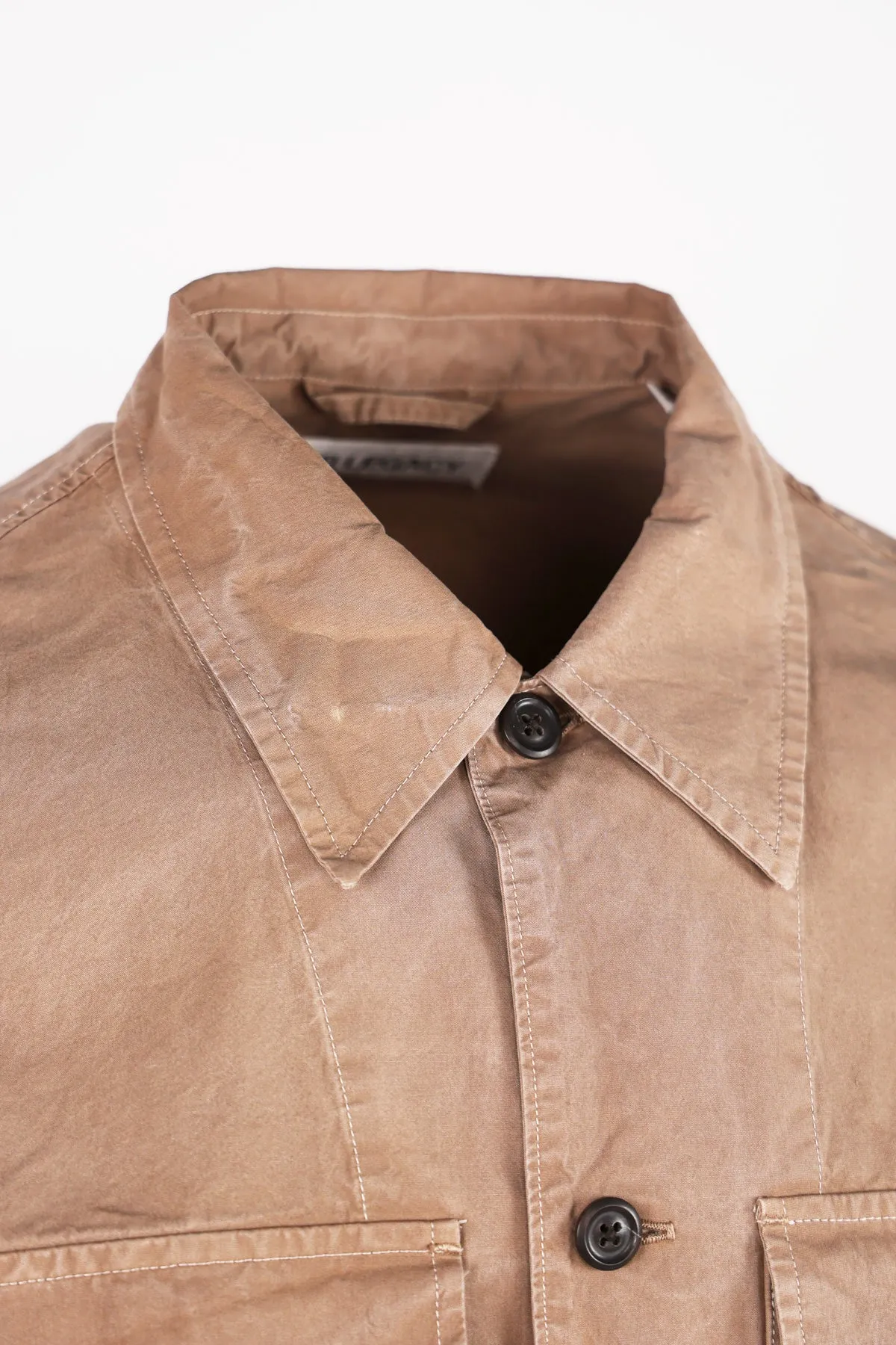 Coach Jacket - Dark Sand Rich Poplin