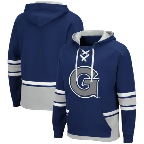 Colosseum Georgetown Hoyas Navy Lace Up 3.0 Pullover Hoodie