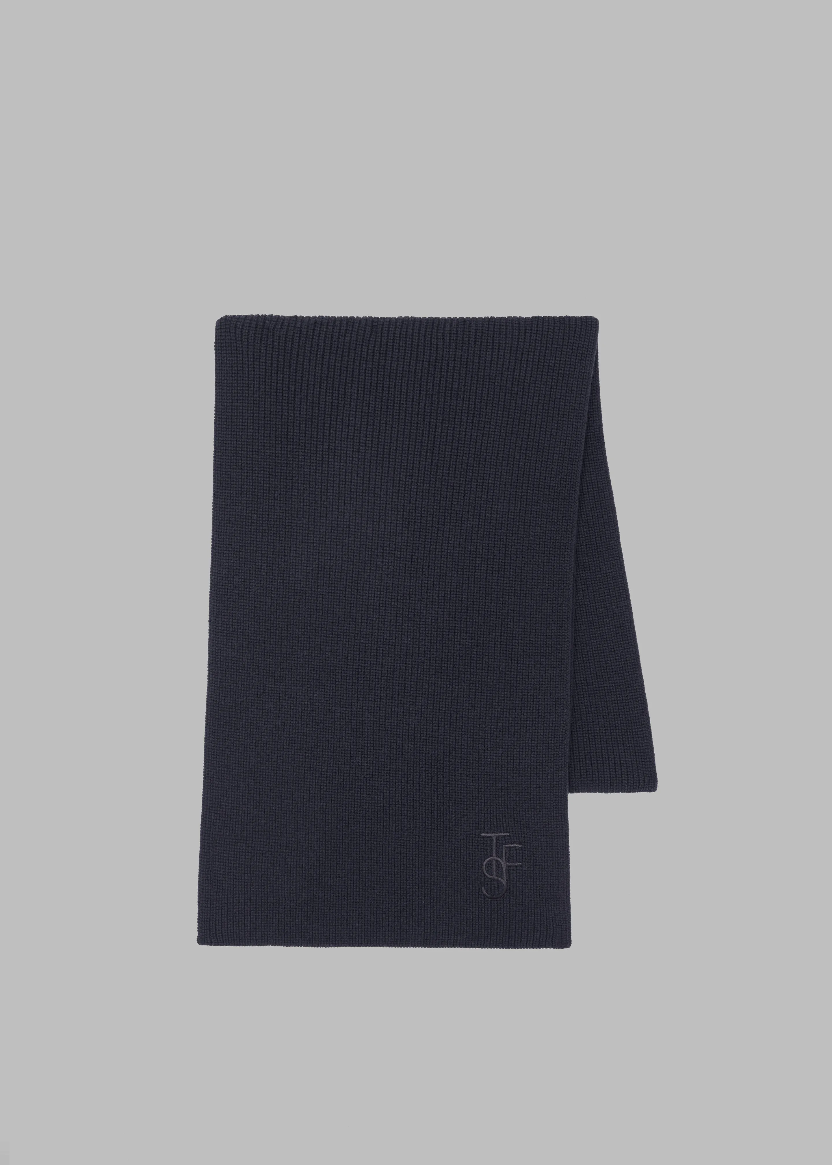 Colton Wool Scarf - Navy