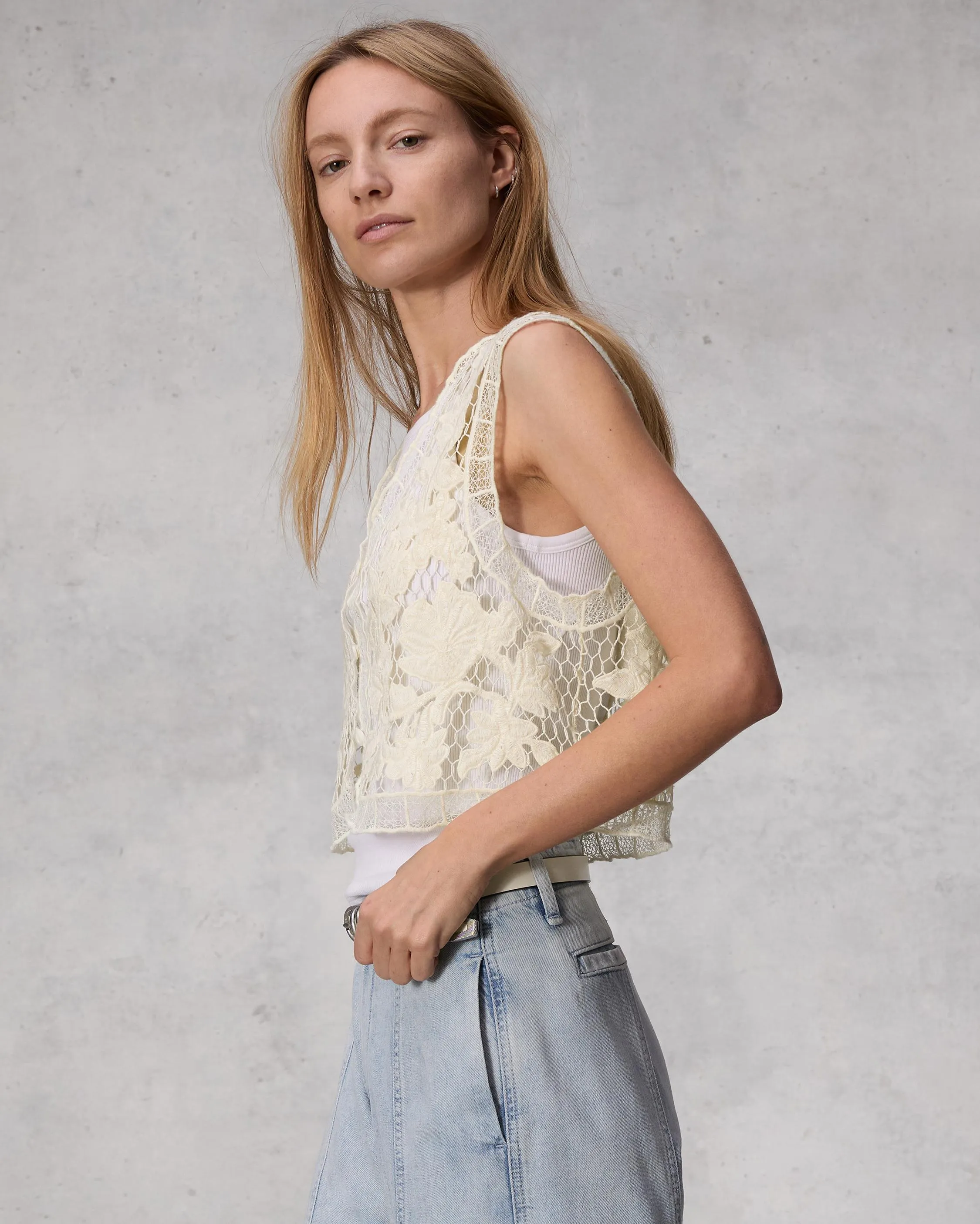 Coralie Crochet Vest