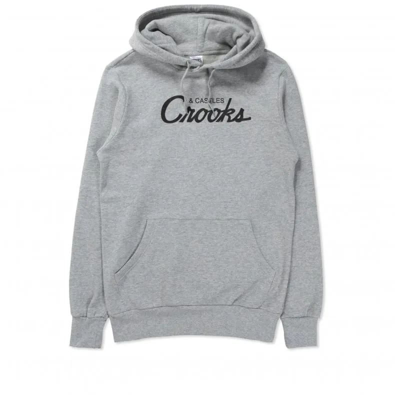 Crooks & Castles Team Crooks Pullover Hooded Sweatshirt (Heather Grey)