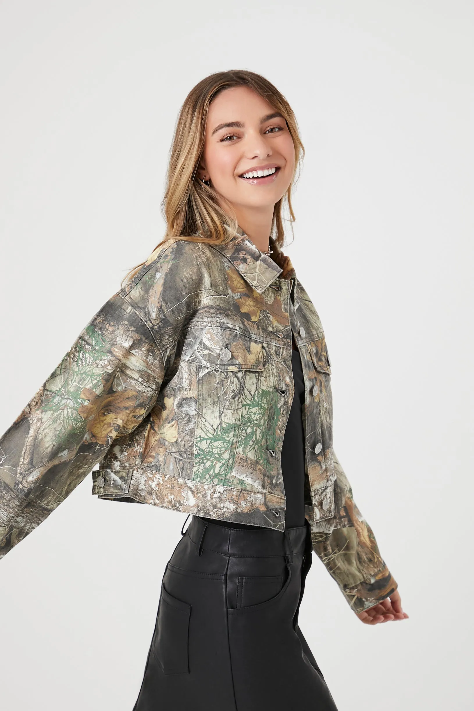 Cropped Camo Jacket