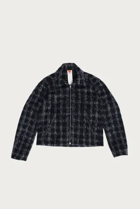 Cropped Slow Jacket - Mohair Check