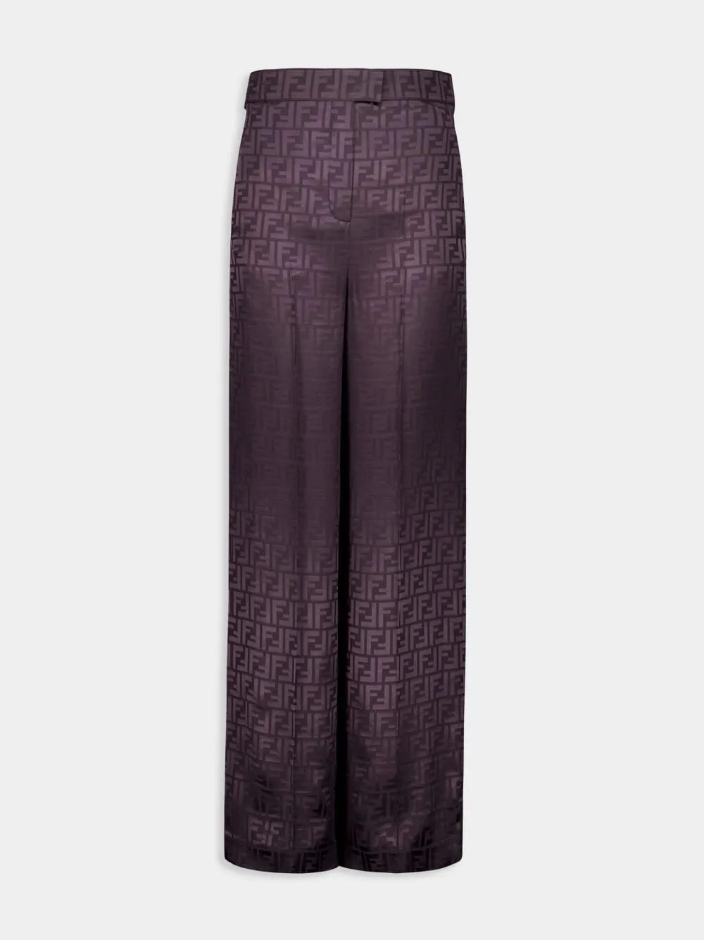 Dark Purple FF Silk Trousers