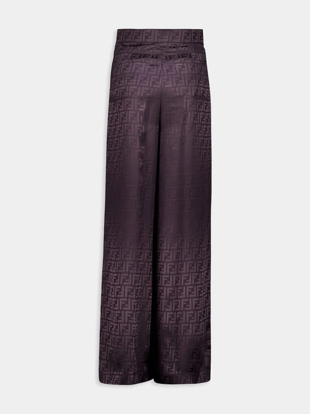 Dark Purple FF Silk Trousers