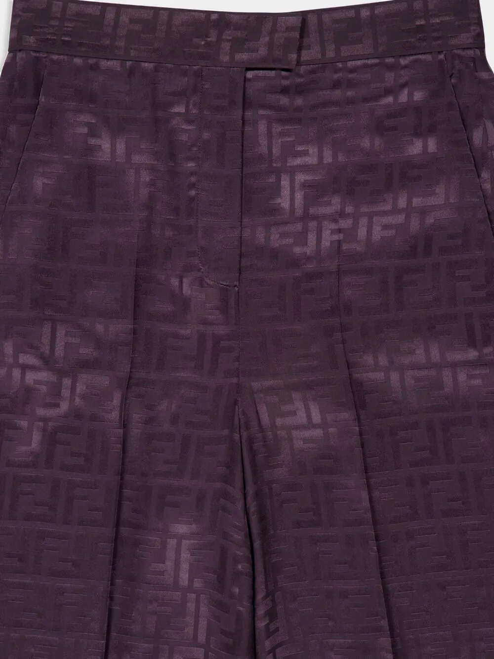 Dark Purple FF Silk Trousers