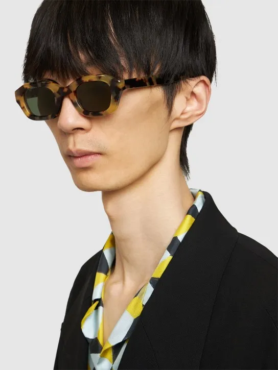 Delarge   Streams squared acetate sunglasses 