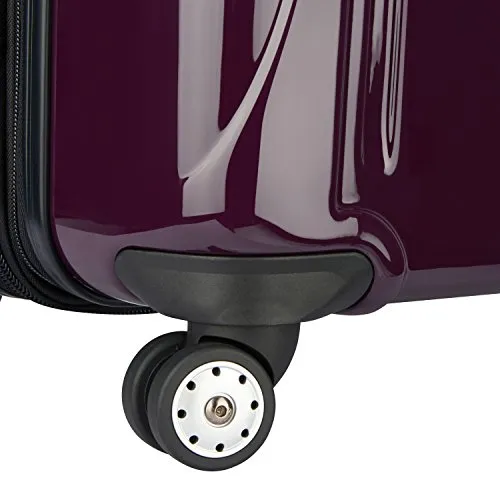 Delsey Luggage Helium Aero Carry-On Spinner Trolley, Plum