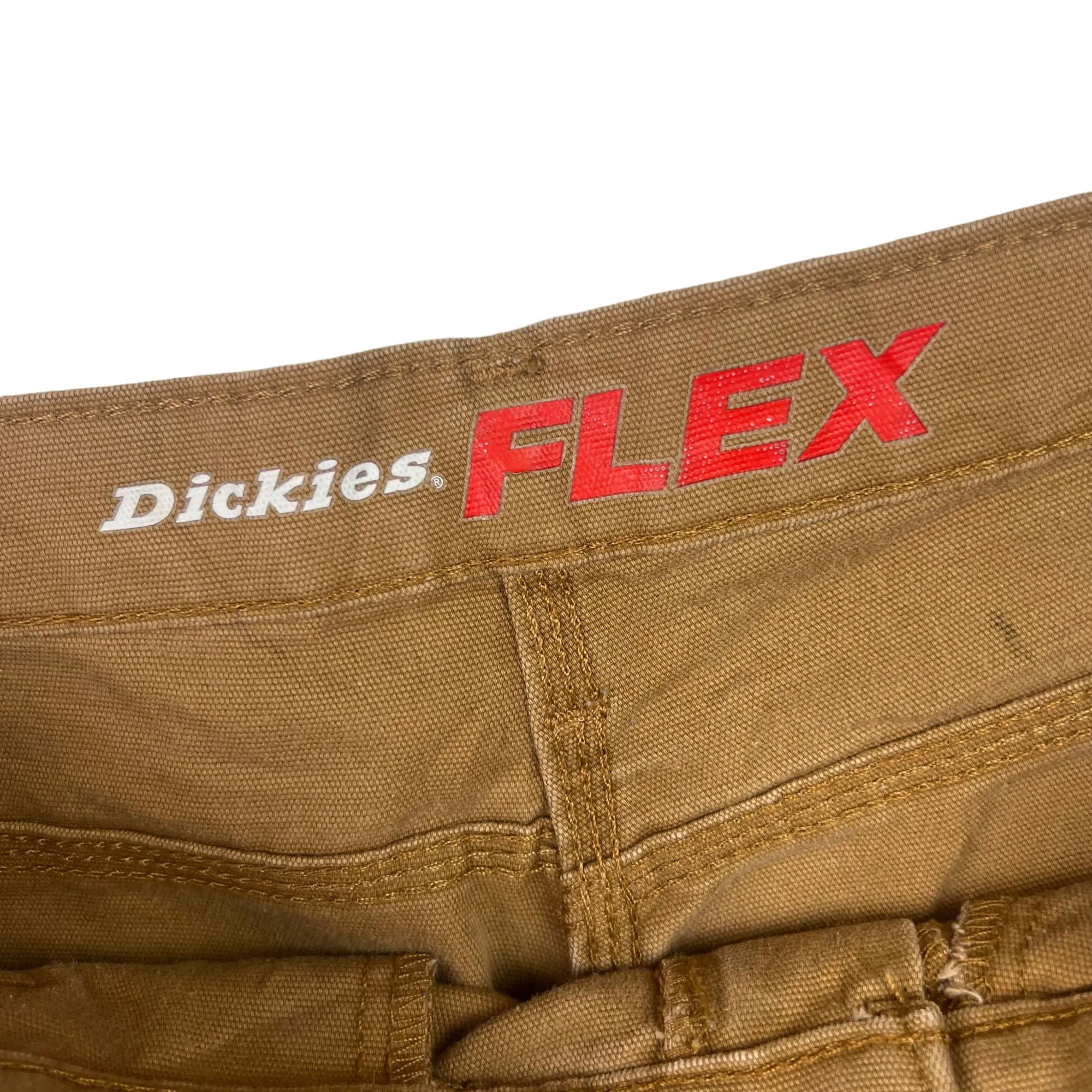 Dickies Distressed Flex Workwear Capenter Trousers Brown