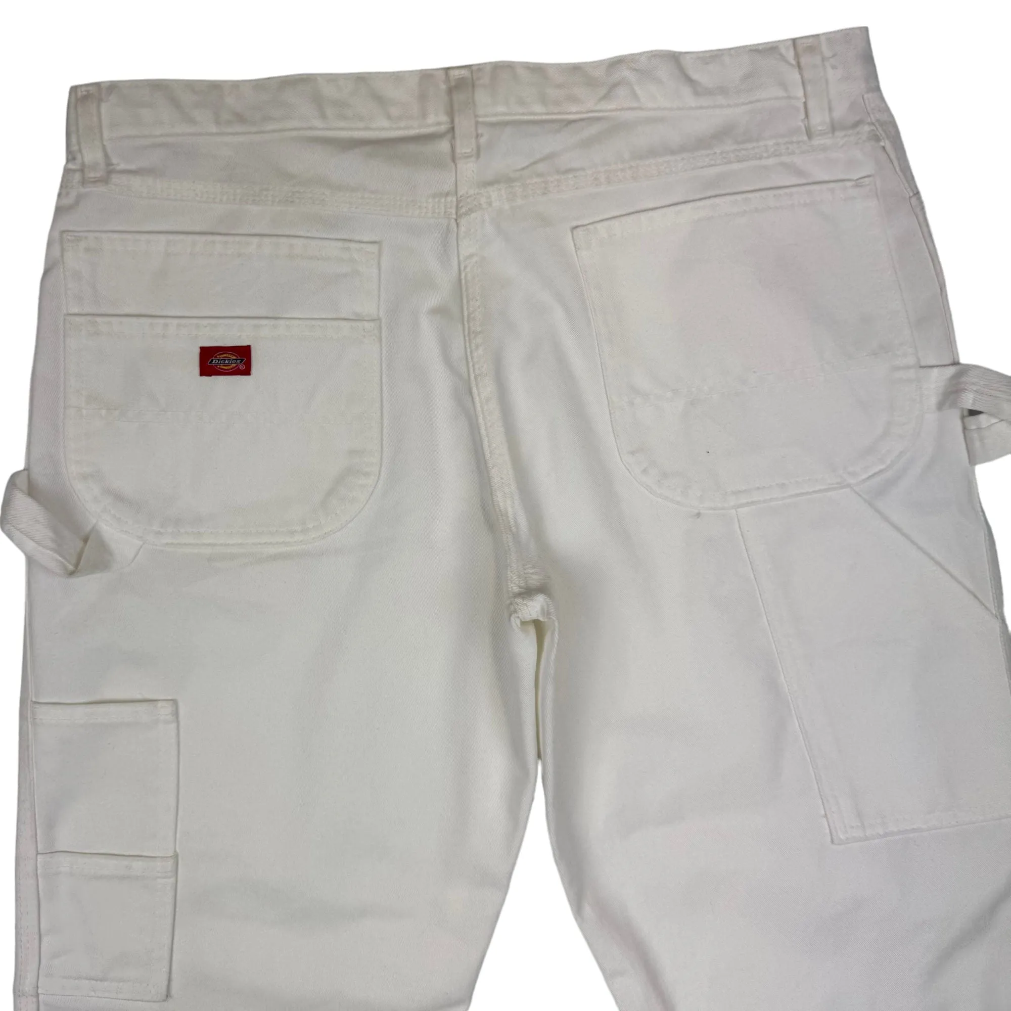 Dickies White Carpenter Utility Workwear Trousers