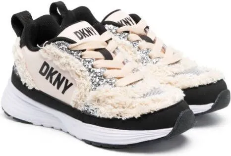 Dkny Kids Novelty lace-up trainers Neutrals