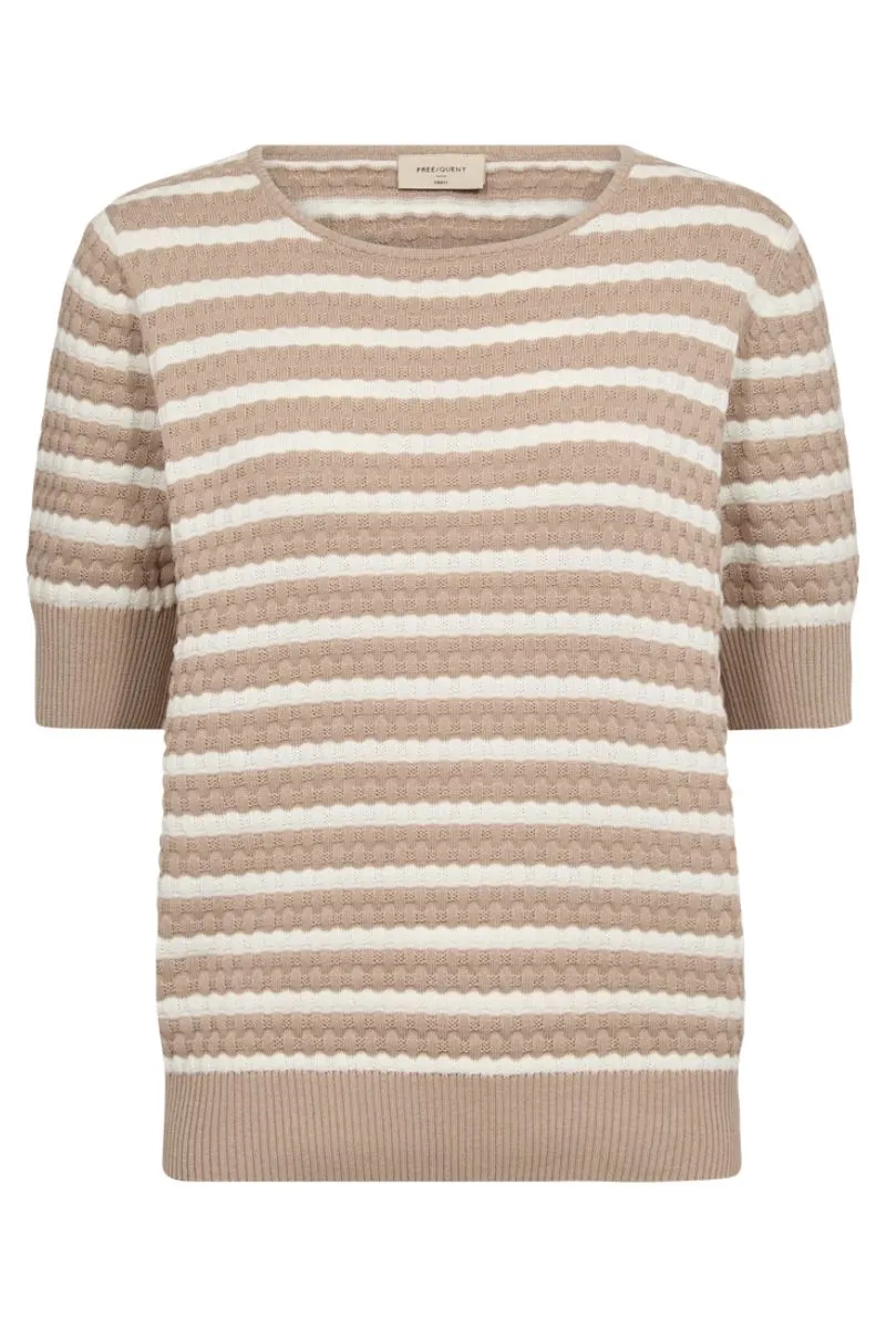 Dodo Pullover | Simply Taupe W. Tofu | Strik fra Freequent