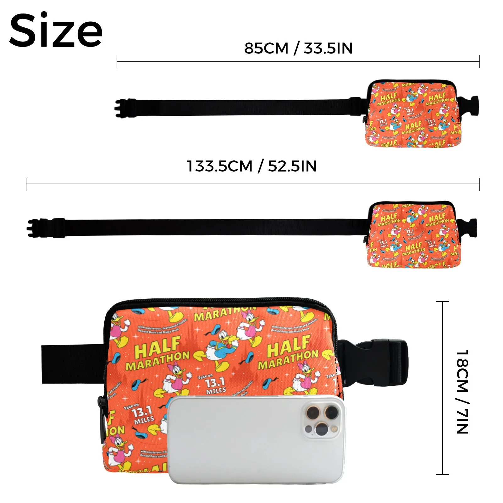 Donald And Daisy Half Marathon Belt Bag