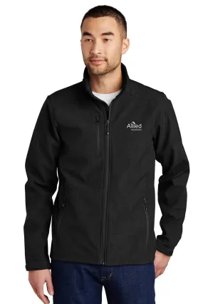 Eddie Bauer Shaded Crosshatch Soft Shell Jacket, Black [Allied Residential]