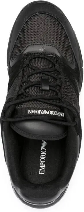 Emporio Armani lace-up chunky sneakers Black