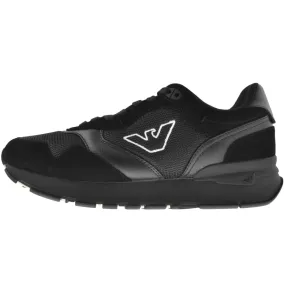 Emporio Armani Logo Trainers Black