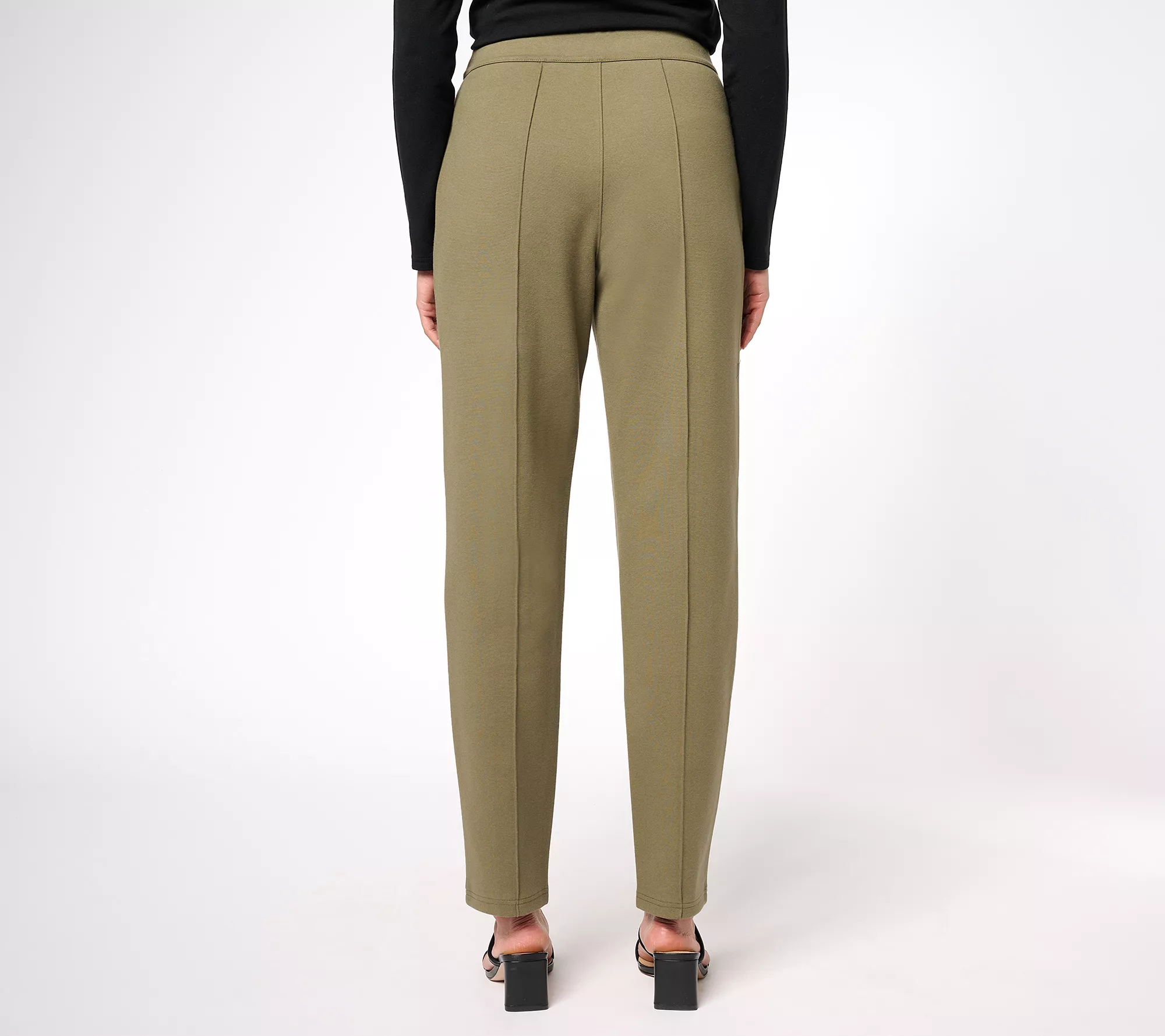 Encore by Idina Menzel Petite Pull-On Slim-Leg Ponte Pants