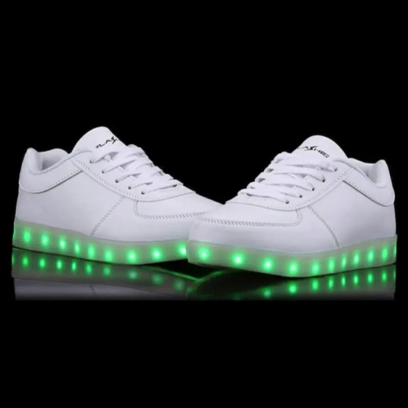 Flashez LED Trainers - White Classics