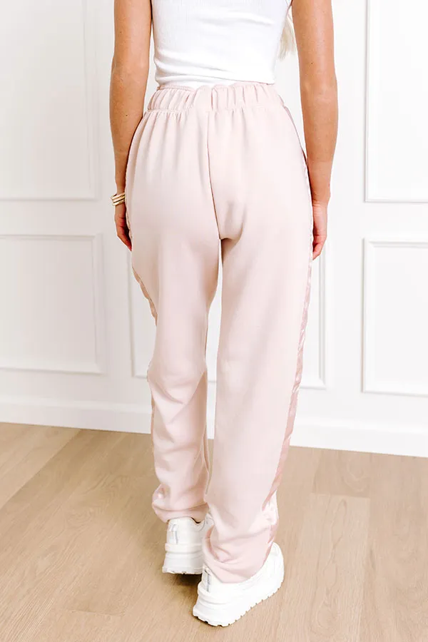 Flow And Chill High Waist Straight Leg Pants in Pink