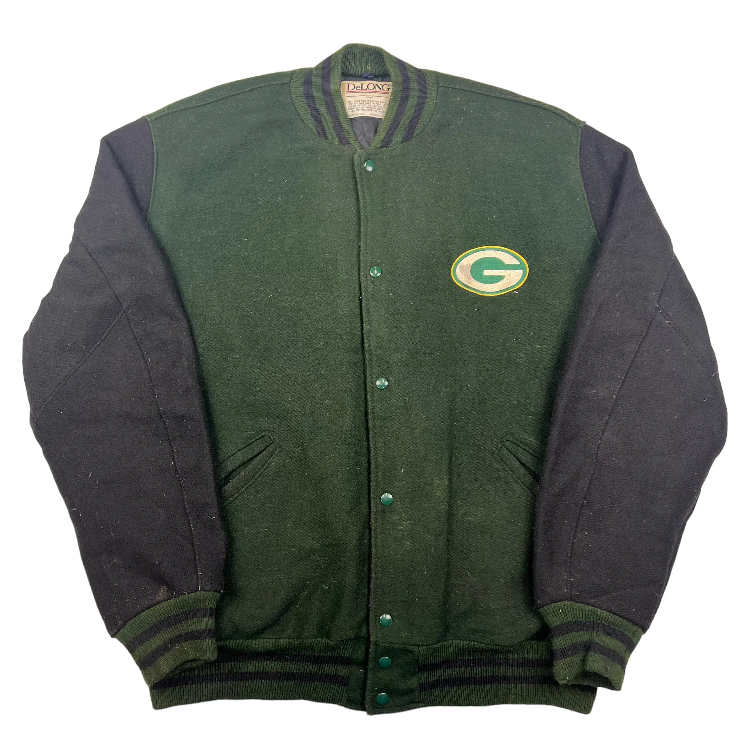 Green Bay Packers Wool Varsity Jacket