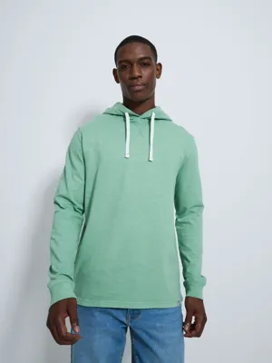 Green Slub Lightweight Hoodie | Men | George at ASDA