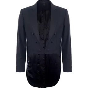 Hackett London Evening Tails Jacket in Black