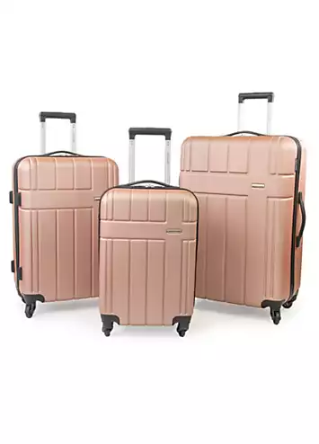 Harlow Lightweight ABS 3 Piece Luggage Set by Pierre Cardin | Kaleidoscope