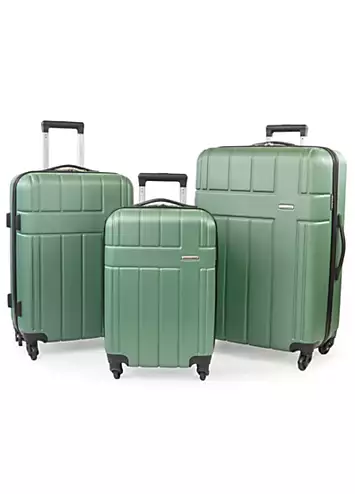 Harlow Lightweight ABS 3 Piece Luggage Set by Pierre Cardin | Kaleidoscope