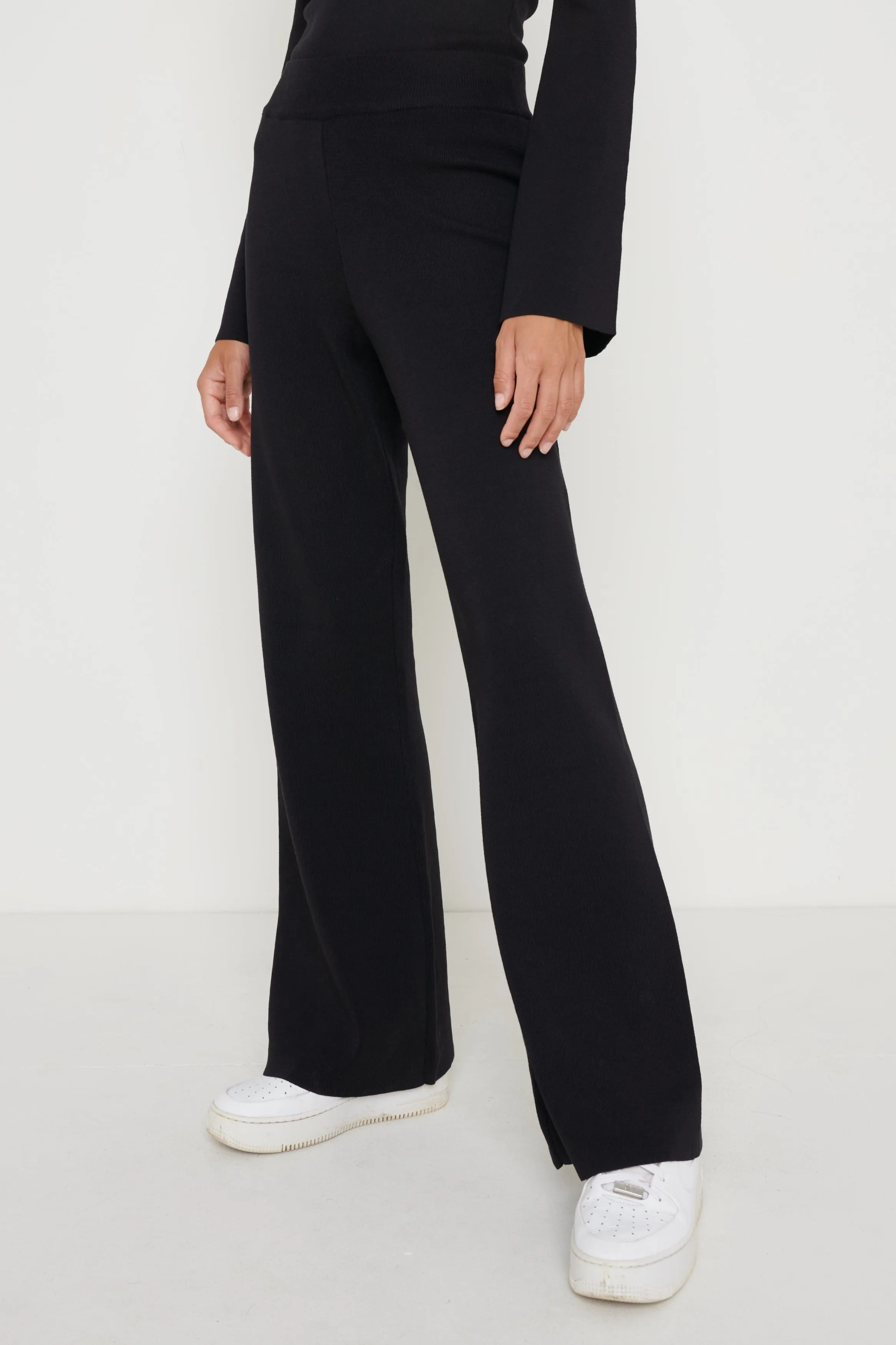 Hayden Knit Trousers - Black