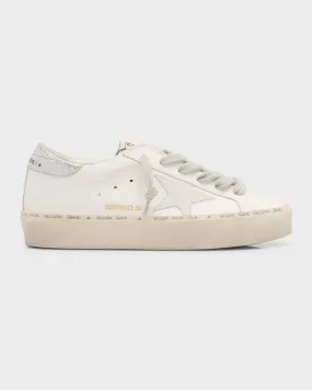 Hi Star Mixed Leather Low-Top Sneakers