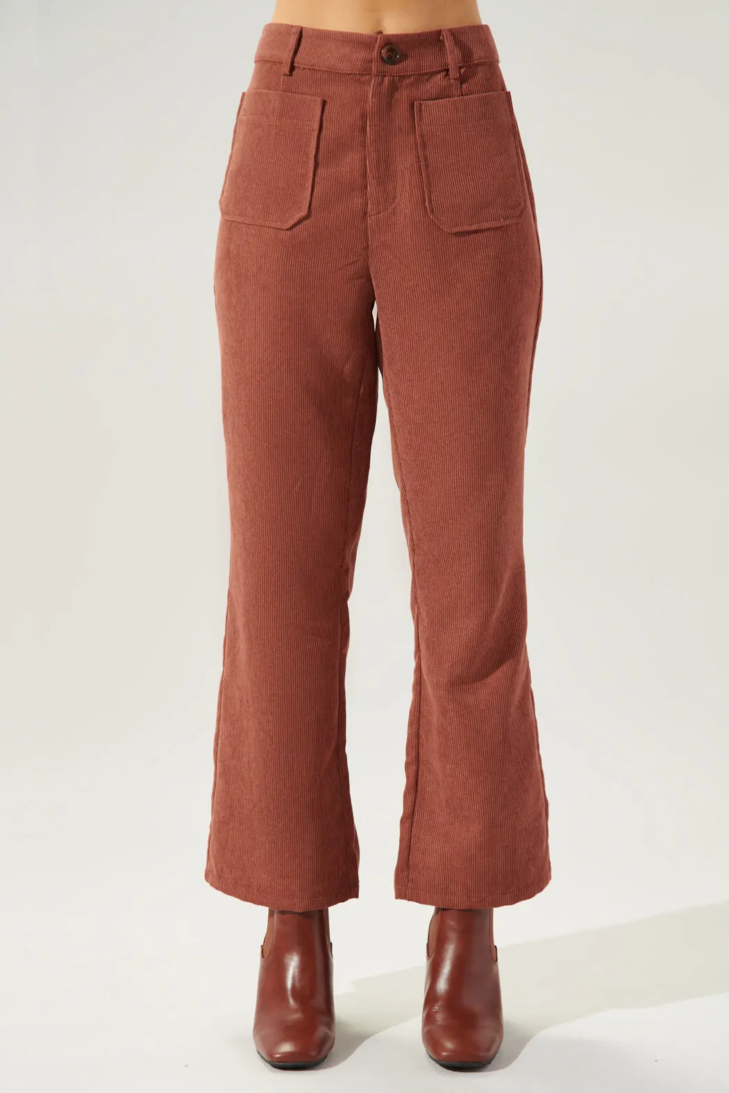 Hickory Wide Leg Corduroy Pants