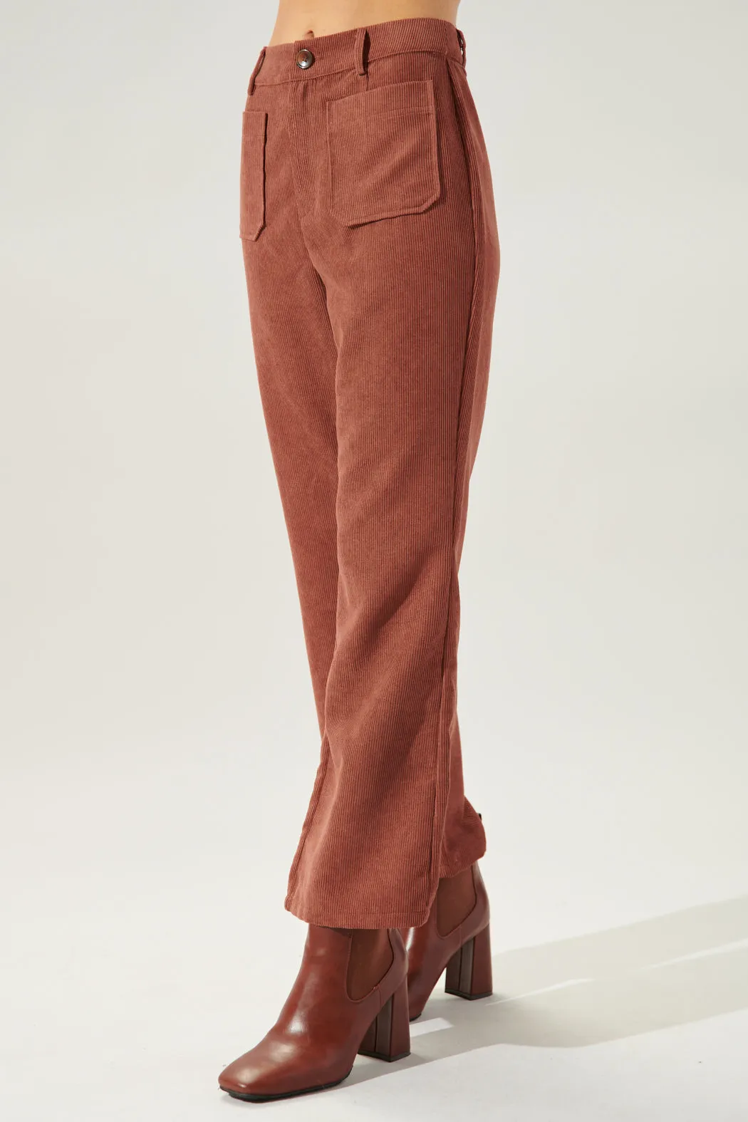 Hickory Wide Leg Corduroy Pants