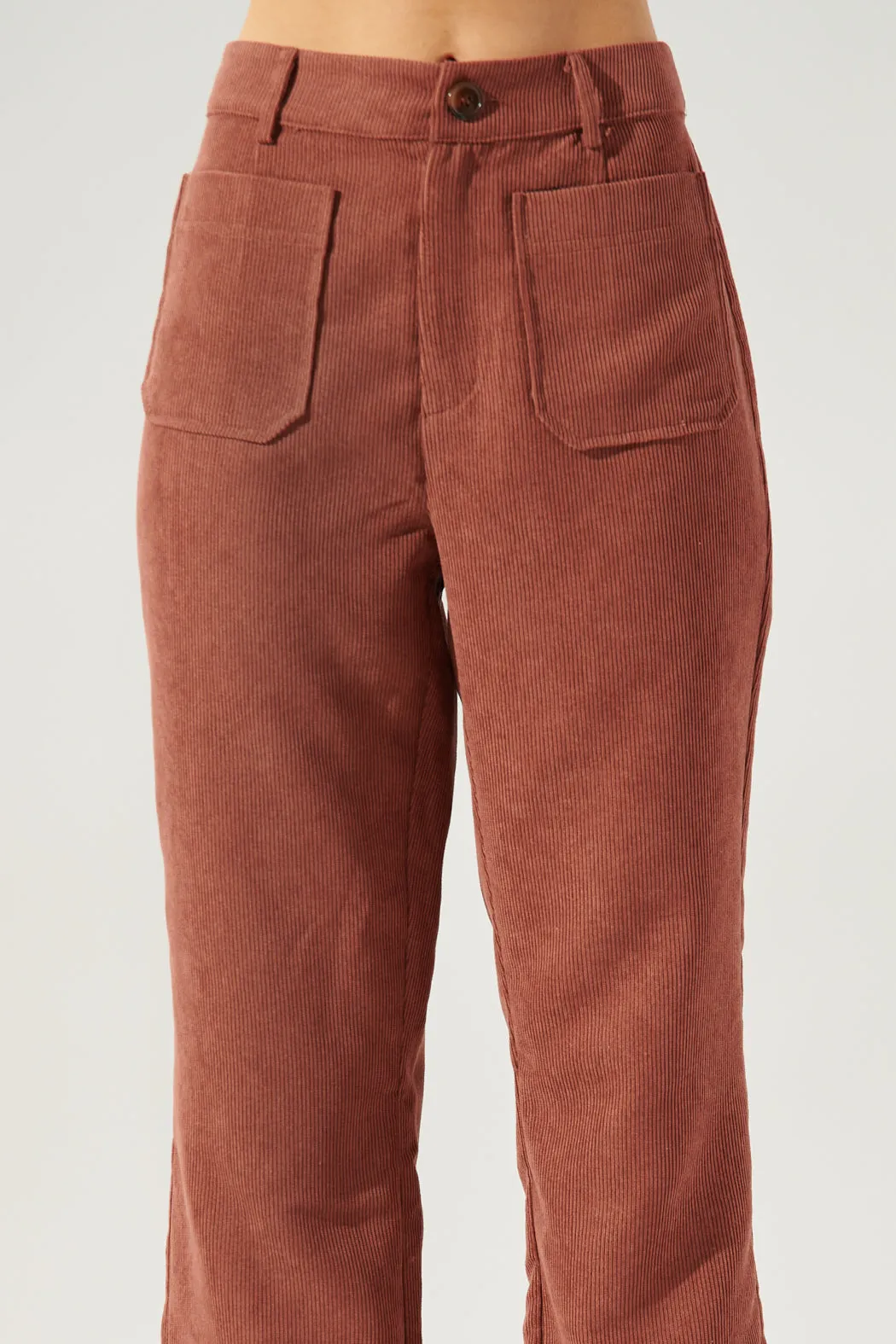 Hickory Wide Leg Corduroy Pants