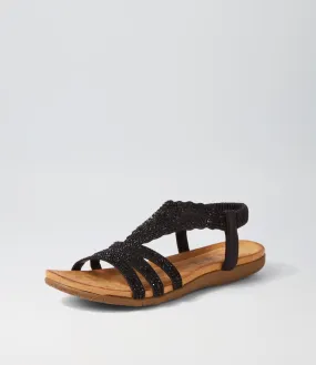 I LOVE BILLY Fossio Black Multi Sandals