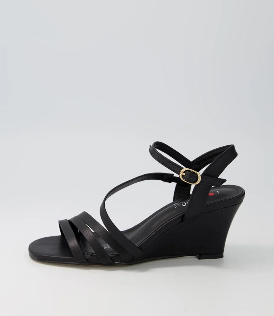 I LOVE BILLY Okeey Black Sandals