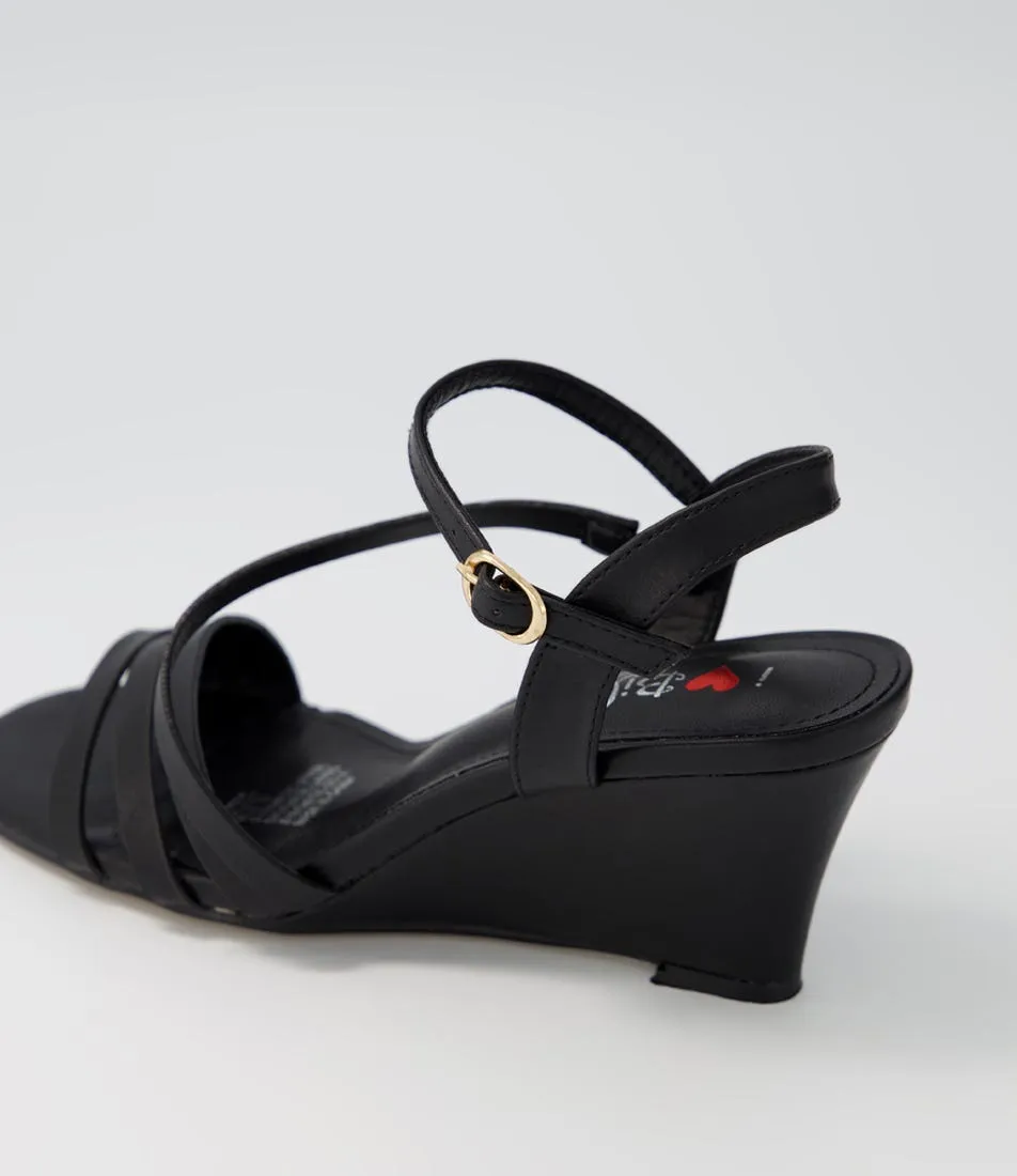 I LOVE BILLY Okeey Black Sandals