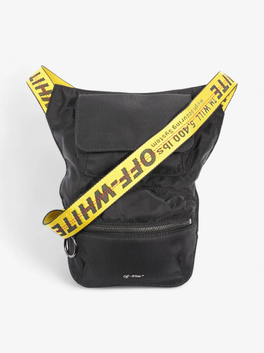 Industrial Logo Shell Belt Bag Black / Yellow Polyamide