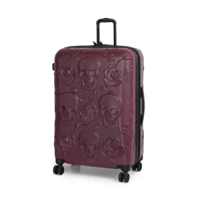 IT Luggage Duraliton - Skulls + Roses 27 8 Wheel Glider Expandable Trolley Case  