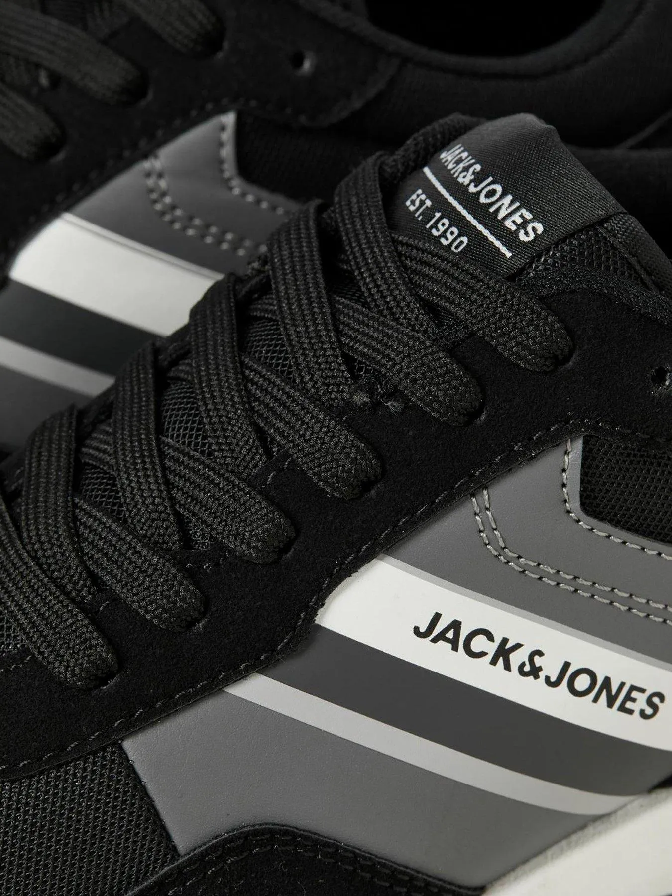 Jack & Jones Jack & Jones Logo Faux Leather Runner Trainers